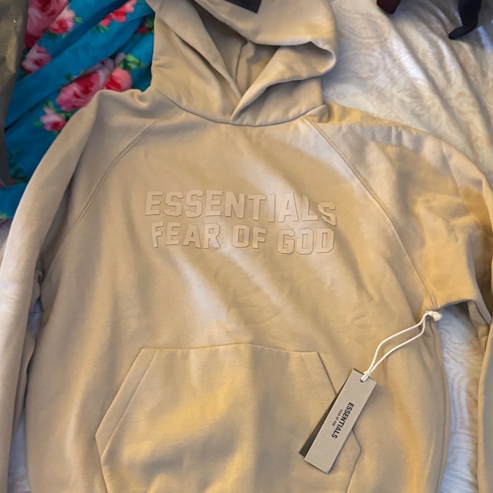 Essentials Beige Hoodie